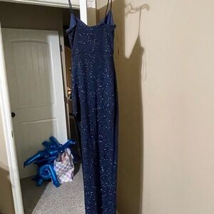 Sparkling Navy Blue Gown